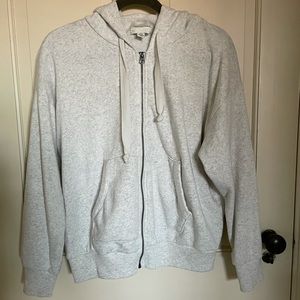 AE Fleece Slouchy Zip Up Hoodie